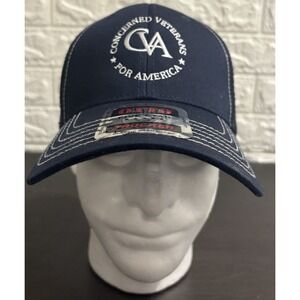 Concerned Veterans For America Mens Hat Mesh Snapback‎ Blue Dads Cap